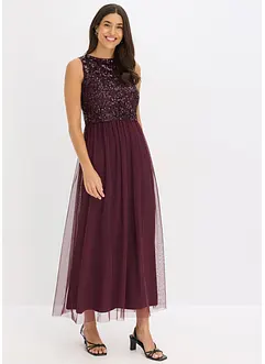 Maxikleid mit Paillettenstickerei, bonprix