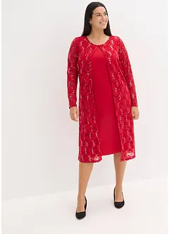 Robe à dentelle (ens. 2 pces), bonprix