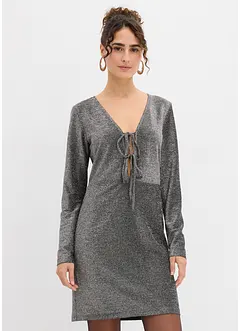 Robe courte brillante avec nœuds, bonprix