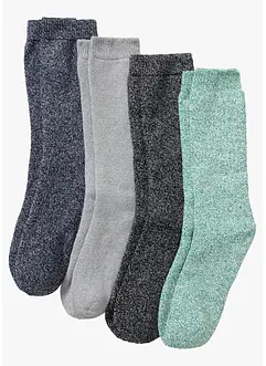 Thermo Frottee Socken mit Bio-Baumwolle (4er Pack), bonprix