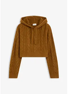Pull en grosse maille avec capuche, bonprix