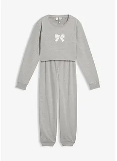 Hausanzug mit weicher Baumwolle und einem Sweatshirt in kurzer Passform, bonprix