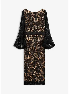 Spitzenkleid mit Satin-Einsatz, bonprix