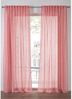 Vorhang mit Webstreifen (1er Pack), bonprix