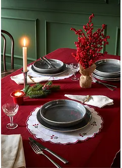 Lot de 2 sets de table en coton, bonprix