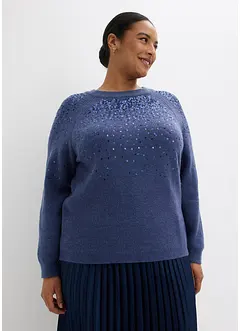 Pull à sequins, bonprix