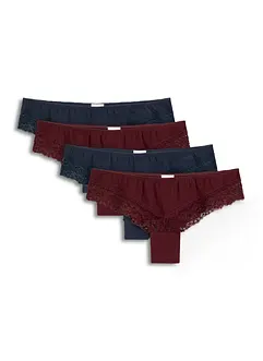 Brazilslip mit Bio-Baumwolle (4er Pack), bonprix