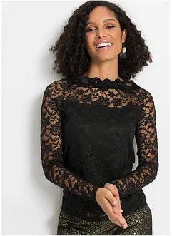 Spitzen-Langarmshirt, bonprix