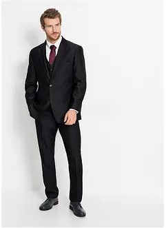 Anzug mit Weste und Krawatte (4-tlg. Set), Regular Fit, bonprix