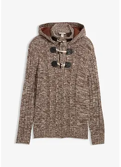 Grobstrick-Kapuzenpullover mit Baumwolle, bonprix