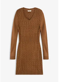 Strickkleid mit Zopfmuster, bonprix