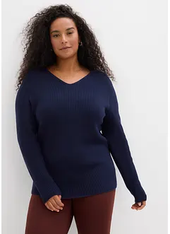 Feinstrickpullover aus reiner Bio Baumwolle, bonprix