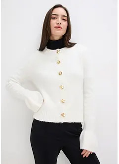 Strickjacke mit dekorativen Knöpfen, bonprix