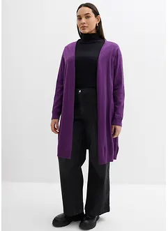 Longstrickjacke mit Rollkanten, bonprix