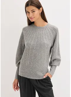 Pullover mit Strass-Applikation, bonprix