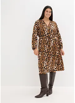 Robe midi en satin fluide, bonprix