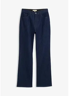 Loose Straight-Jeans High Waist, Bequembund mit Strass, bonprix