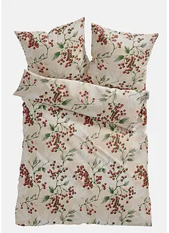 Bettwäsche mit Vogelbeeren, bonprix
