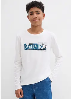 Langarmshirt aus reiner Bio-Baumwolle (2er Pack), bonprix