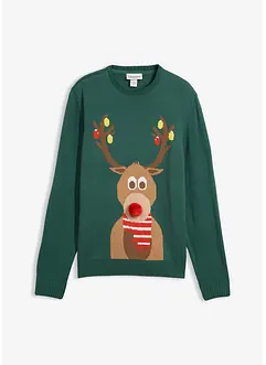 Pull avec motif de Noël, bonprix