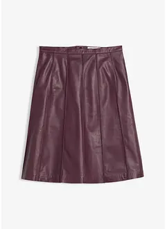 Ausgestellter Lederrock  aus Lammnappa, bonprix