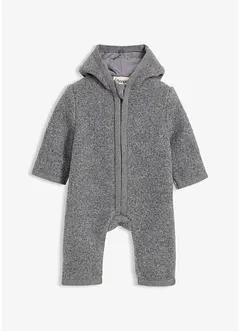 Overall in Wolloptik mit Kapuze, bonprix