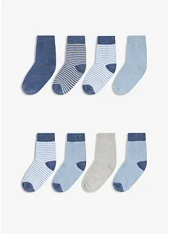 Halbsocken mit Bio-Baumwolle (8er Pack), bonprix