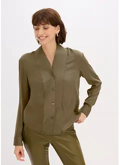 Chemisier fluide en satin, bonprix