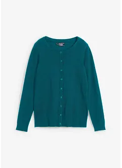 Basic Feinstrickjacke mit recycelter Baumwolle, bonprix