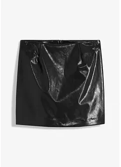 Kurzer Lederimitat-Rock, bonprix