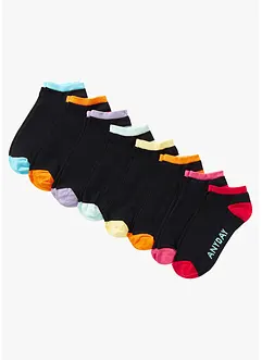 Socquettes jours de la semaine (8 paires) en coton majoritaire, bonprix