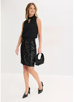 Midikleid mit Pailletten, bonprix