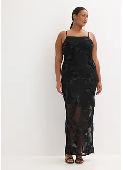 Maxikleid mit floraler Stickerei, bonprix