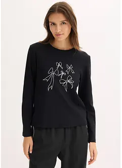 T-shirt manches longues 100% coton, bonprix