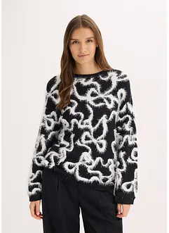 Jacquard-Pullover aus softem Viskose-Mix, bonprix