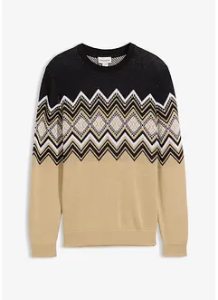 Norweger-Pullover aus weichem Baumwollmix, bonprix