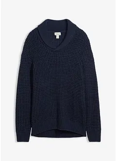Pull en grosse maille à col châle, bonprix