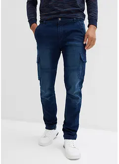 Thermo Regular Fit Cargo-Jeans mit Komfortbund und Flanellfutter, Straight, bonprix