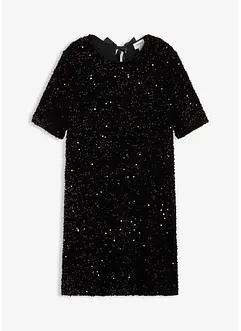 Robe courte à sequins, bonprix