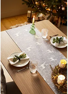 Chemin de table à motif de Noël, bonprix