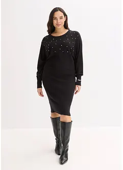 Robe pull douce en viscose majoritaire, bonprix