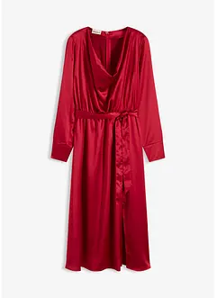 Midikleid aus glänzendem Satin, bonprix