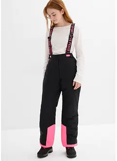 Skihose mit abnehmbaren Trägern, wasserdicht, bonprix