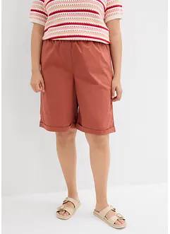 Bermuda effet paper touch en coton extensible, bonprix