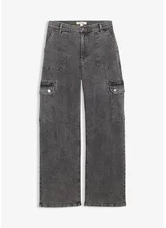 Cargo-Jeans, High Waist, bonprix