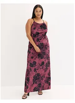 Maxikleid aus glänzendem Samt, bonprix
