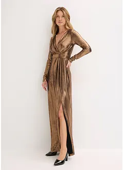 Abendkleid aus feinem Jersey mit Glanz, bonprix