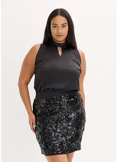 Midikleid mit Pailletten, bonprix