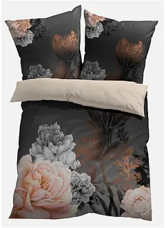 Wendebettwäsche mit Blumen Design, bonprix