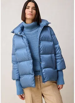 Daunenjacke mit recycelten Daunen​  und Strickärmeln, bonprix
